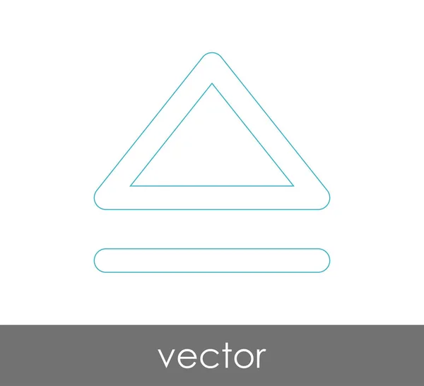 Ícone de ejecção do vector — Vetor de Stock