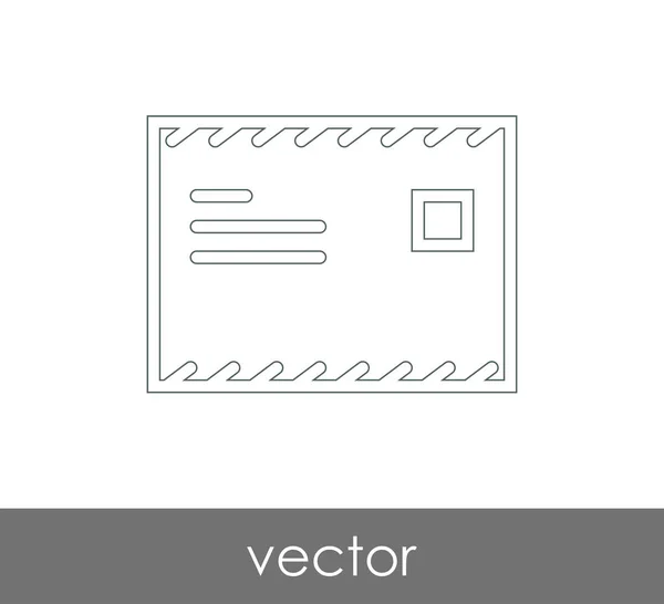 Ilustración Vectorial Icono Sobre Signo — Archivo Imágenes Vectoriales