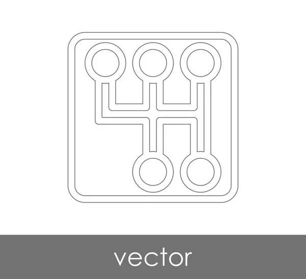 Gearbox icon — Stock Vector