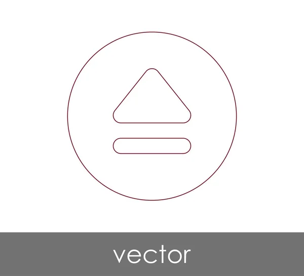 Ícone de ejecção do vector — Vetor de Stock