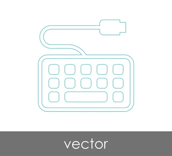 Design do ícone do teclado — Vetor de Stock