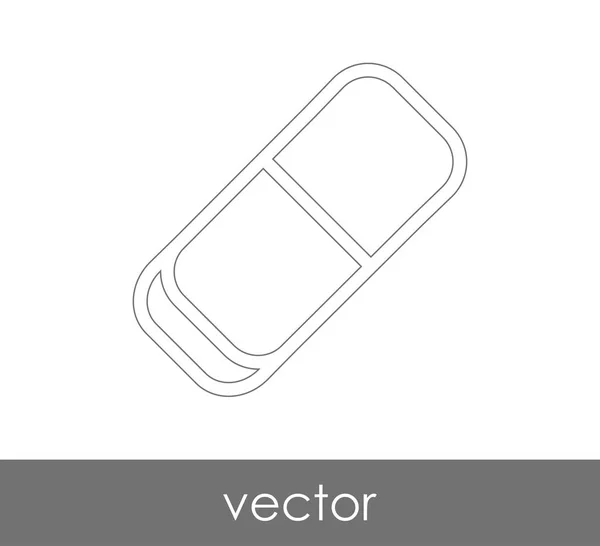 Ikona Šablony Guma Vektorové Ilustrace — Stockový vektor