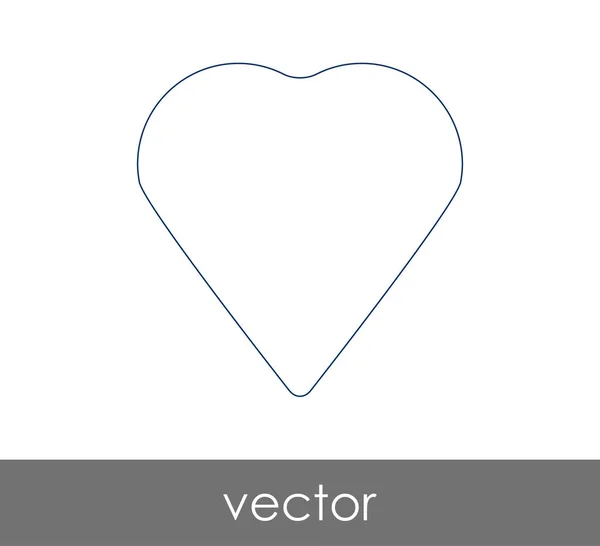 Heart web icon — Stock Vector