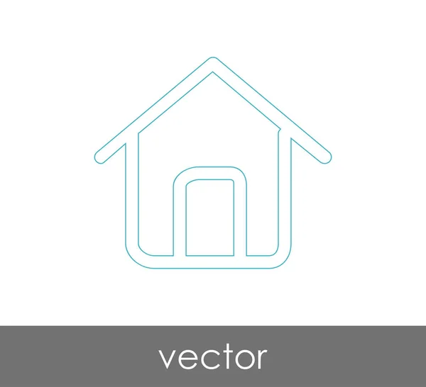 Ikon web rumah - Stok Vektor