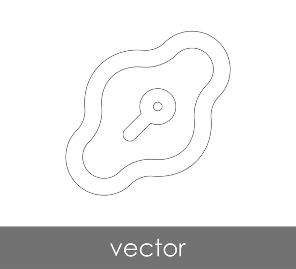 Vector Illustration Design Keyhole Icon — Stock Vector