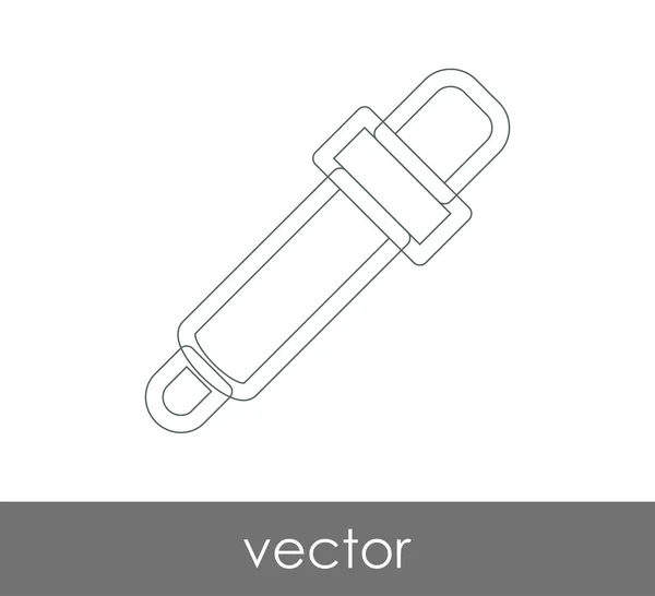 Dropper Medizinisches Symbol Vektorillustration — Stockvektor