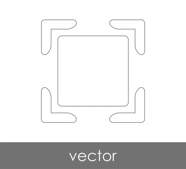 Ícone de tela cheia —  Vetores de Stock