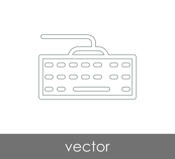 Дизайн иконки клавиатуры — стоковый вектор