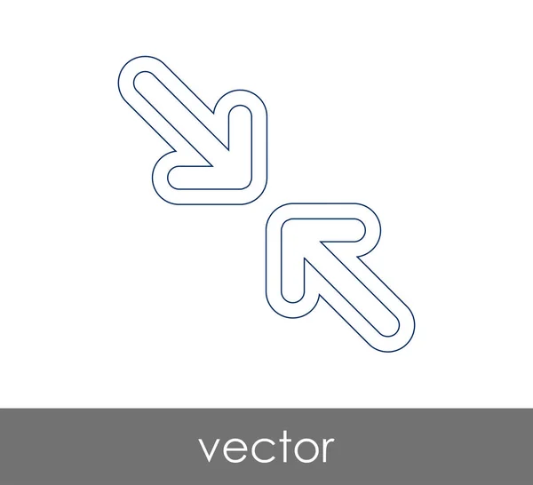 Pfeil-Symbol passend — Stockvektor