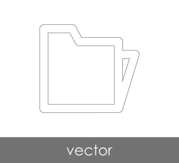 Значок папки — стоковый вектор