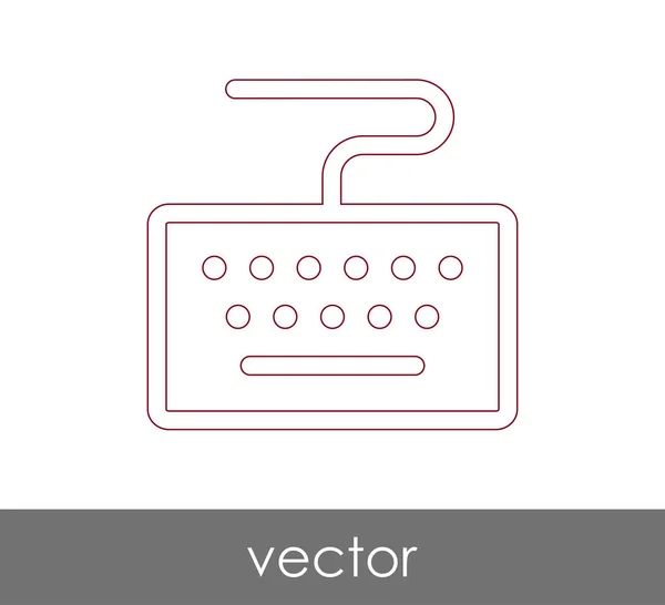Diseño del icono del teclado — Vector de stock