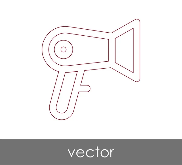 Фен веб-значок — стоковый вектор