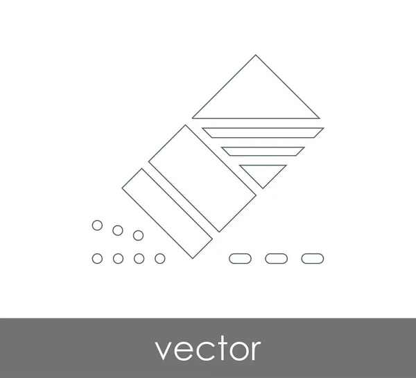 Иконка Ластика Векторная Иллюстрация — стоковый вектор