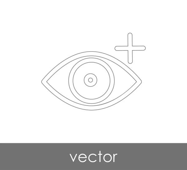 Ícone Gráfico Olho Ilustração Vetorial — Vetor de Stock