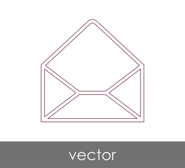 Ilustração Vetor Ícone Envelope Sinal — Vetor de Stock