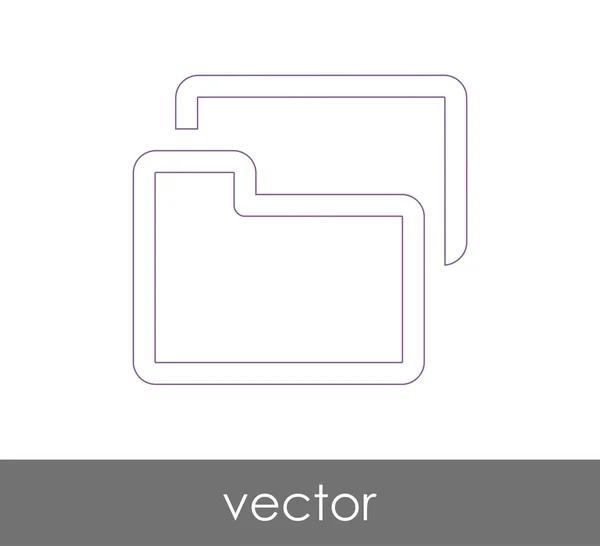 Icône dossier — Image vectorielle