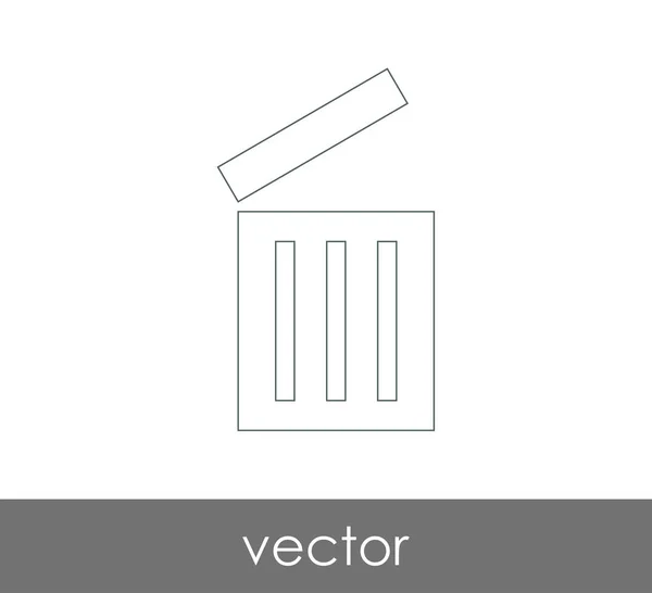 Ikonet affaldsstativet – Stock-vektor