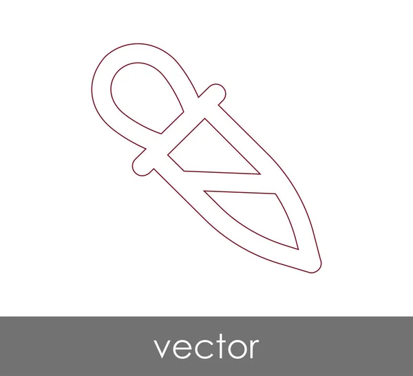 Dropper Icona Medica Illustrazione Vettoriale — Vettoriale Stock