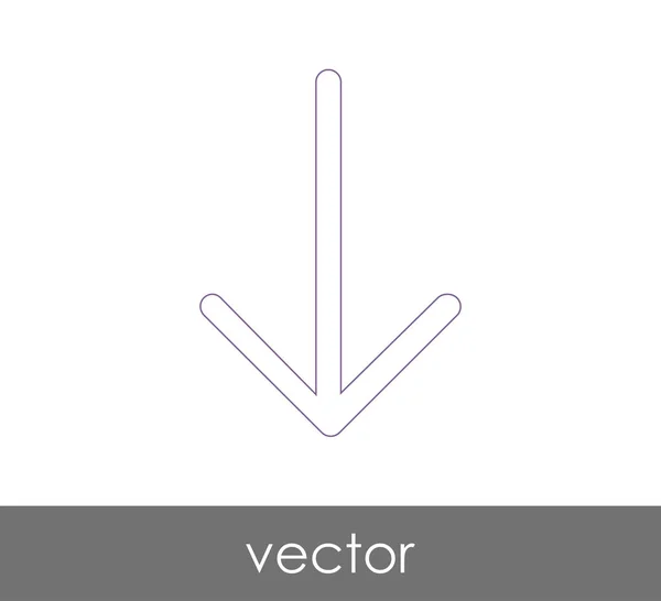 Ladda Ner Pilen Ikonen Vektorillustration — Stock vektor