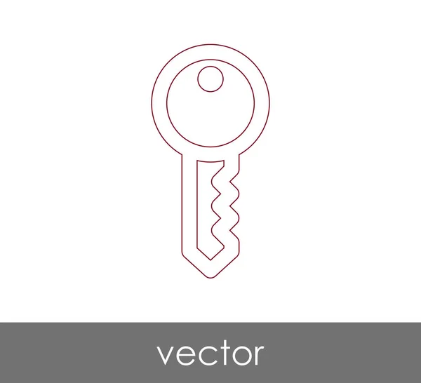 Nyckelikonen Säkerhetskoncept Vektorillustration — Stock vektor