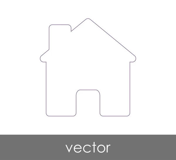 Huis web pictogram — Stockvector