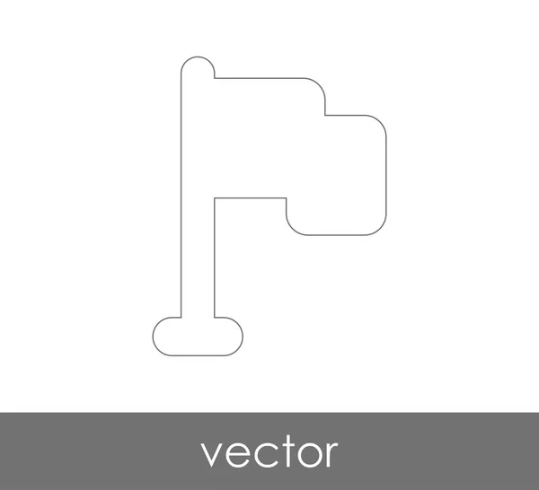 Icona Bandiera Web Design Applicazioni — Vettoriale Stock