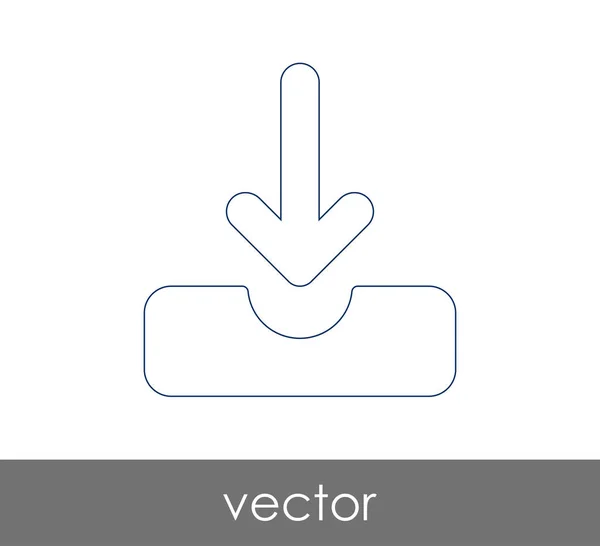 Ícone de seta para download — Vetor de Stock