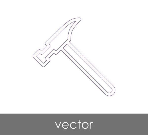 Icône web Hammer — Image vectorielle