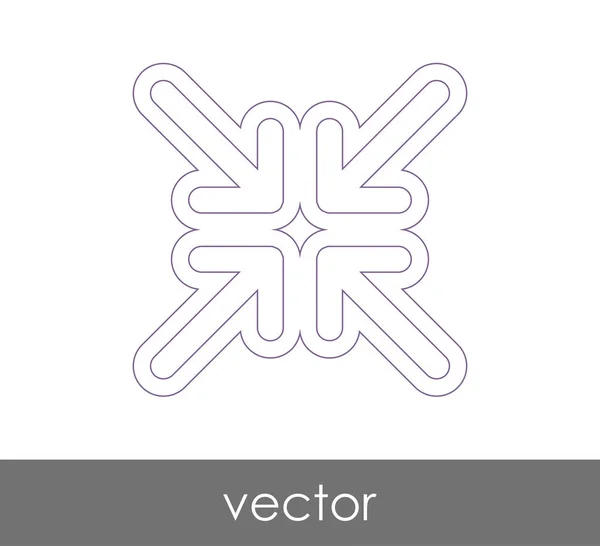 Pfeil-Symbol passend — Stockvektor