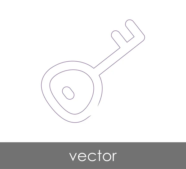 Sleutelpictogram Veiligheidsconcept Vectorillustratie — Stockvector