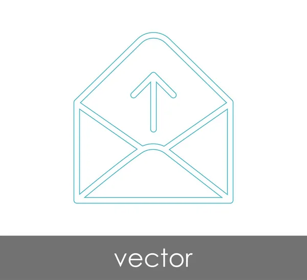 Illustration Vectorielle Icône Enveloppe Signe — Image vectorielle