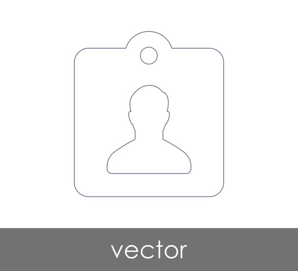 Vector Ilustración Diseño Del Icono Tarjeta Identificación — Vector de stock