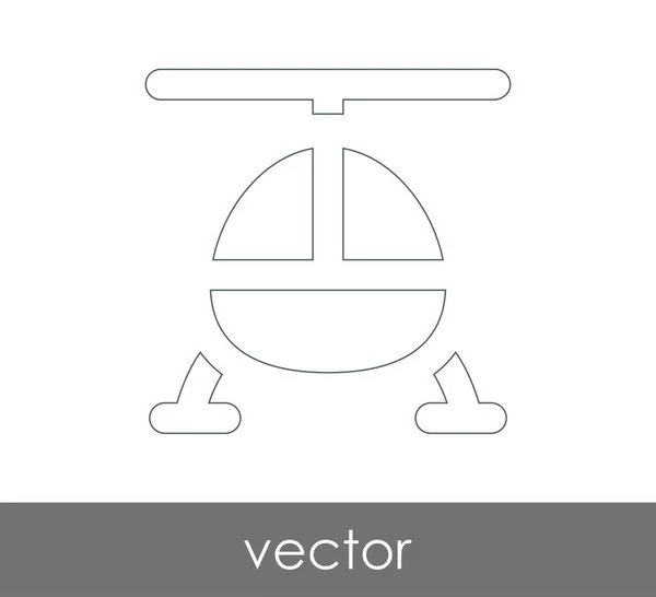 Icono web helicóptero — Vector de stock