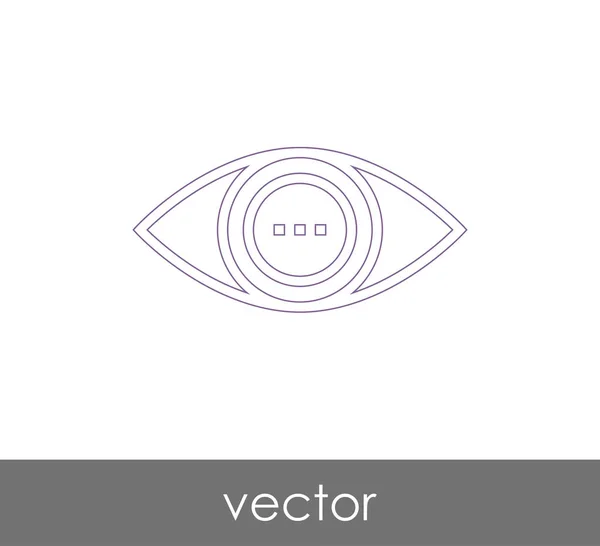 Icono Gráfico Ocular Ilustración Vectorial — Vector de stock