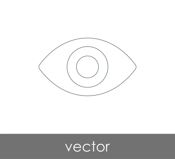 Grafisk Ögonikonen Vektorillustration — Stock vektor