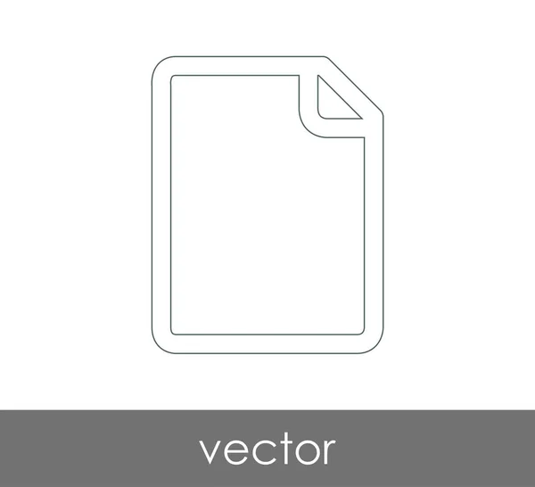Pictograma Document Pentru Web Design Aplicații — Vector de stoc