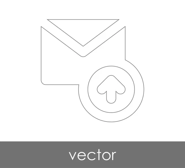 E-Mail-Symbol versenden — Stockvektor