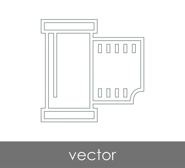 Icono Película Para Diseño Web Aplicaciones — Vector de stock