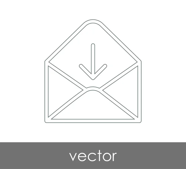 Illustration Vectorielle Icône Enveloppe Signe — Image vectorielle