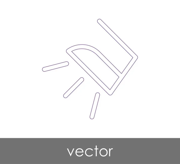 Vector Illustration Design Iron Icon — Stock Vector