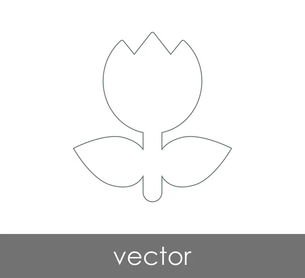Květina Ikona Pro Webdesign Aplikace — Stockový vektor