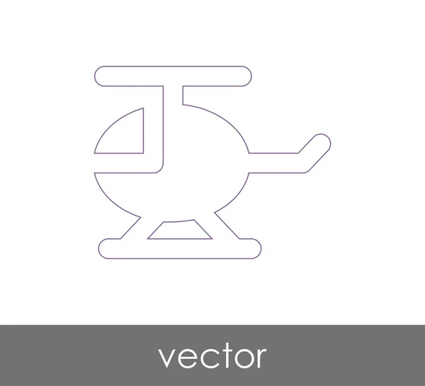 Helikopter web pictogram — Stockvector