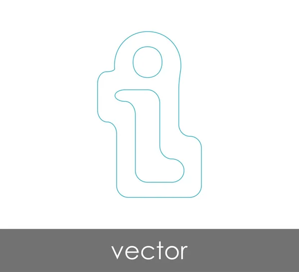 Diseño Ilustración Vectorial Del Icono Signo Información — Vector de stock