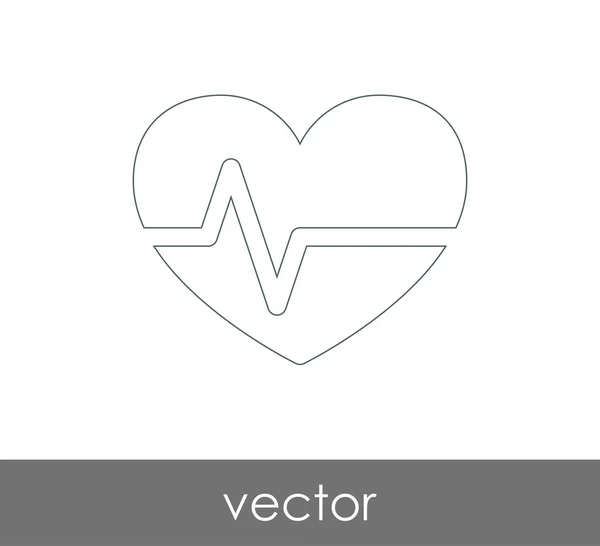 Heart web icon — Stock Vector