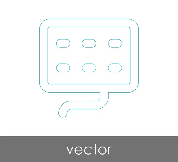 Diseño del icono del teclado — Vector de stock