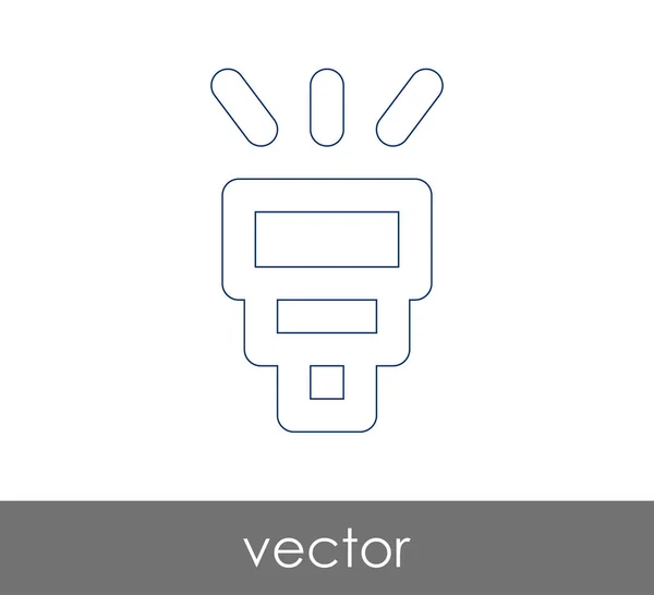 Icono de flash de cámara — Vector de stock