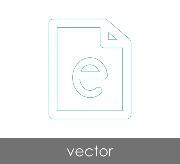 Icono Documento Para Diseño Web Aplicaciones — Vector de stock