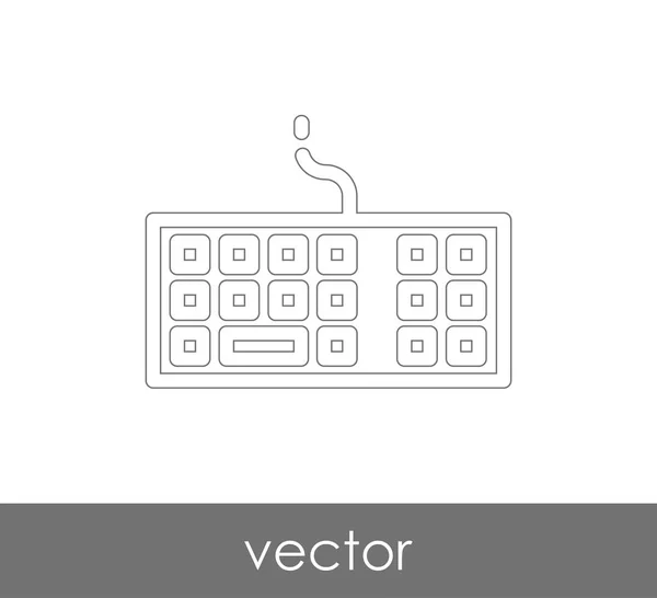 Ontwerp van toetsenbord pictogram — Stockvector