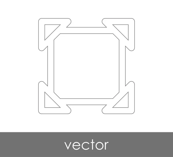 Ícone de tela cheia — Vetor de Stock