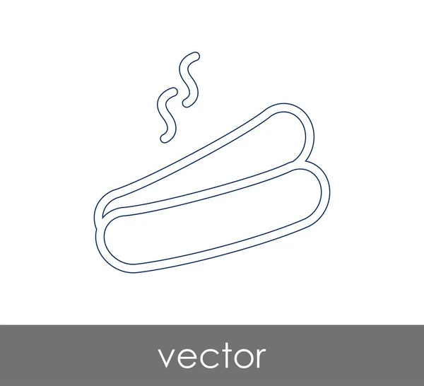 Illustration Vectorielle Conception Icône Hotdog — Image vectorielle